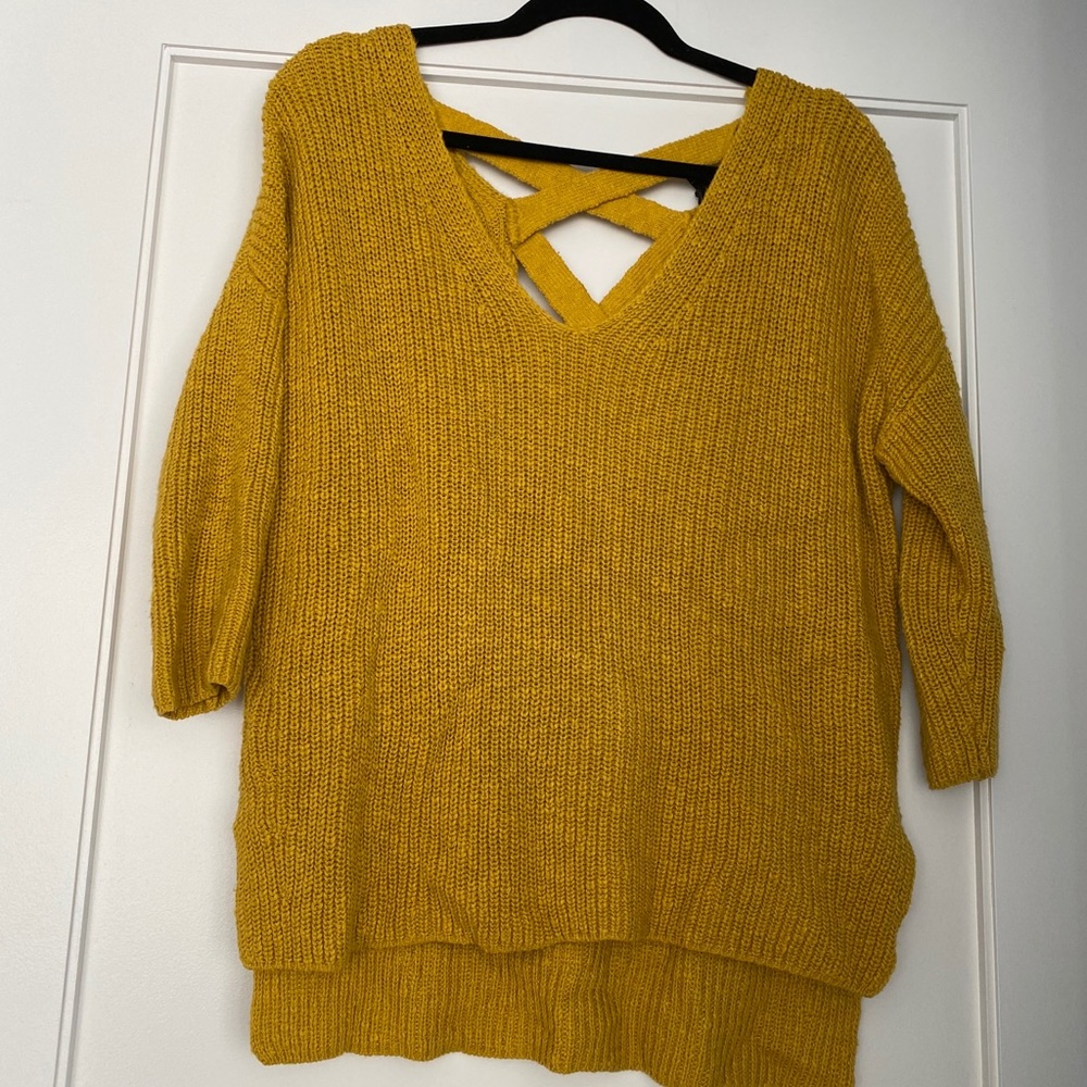 Mustard yellow express sweater